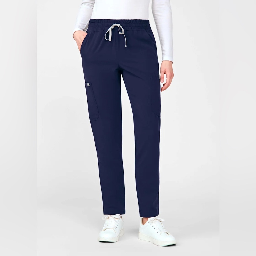 Scrubs & Beyond Women’s Grace 9-Pocket Tapered Leg Cargo Scrub Pant